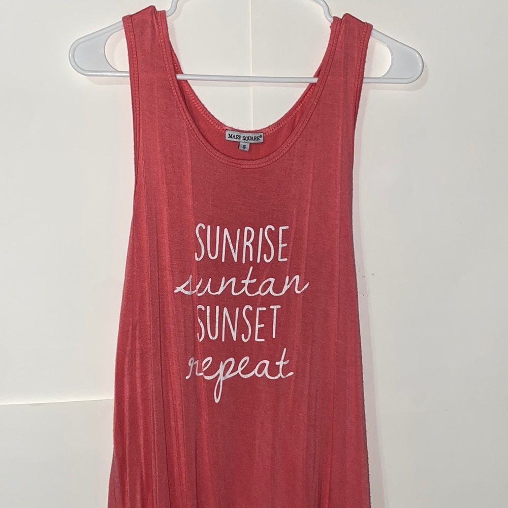 sunrise suntan sunset repeat tank